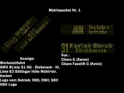 Matrixset Pforzheim
